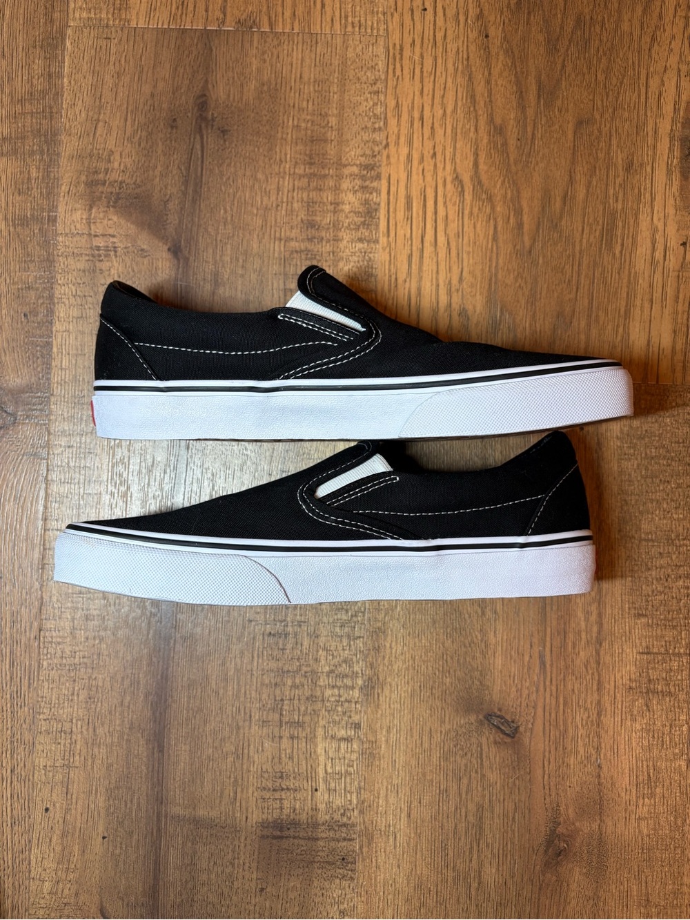 Black Classic Slip-On Vans - Picture 2 of 9